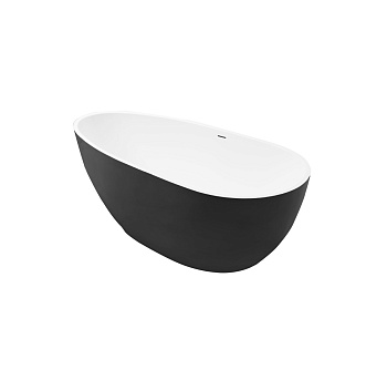 Ванна акриловая Grossman Fly GR-1103MB 160х80 отдельностоящая овальная с ножками